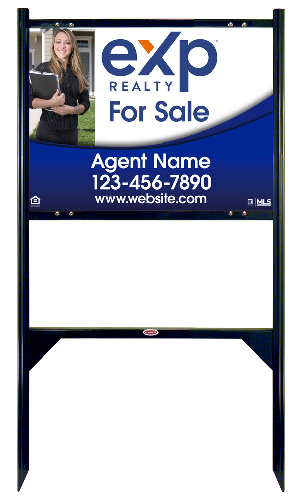 Angle Iron Frame and Photo Sign Panel Unit, 18h x 24w